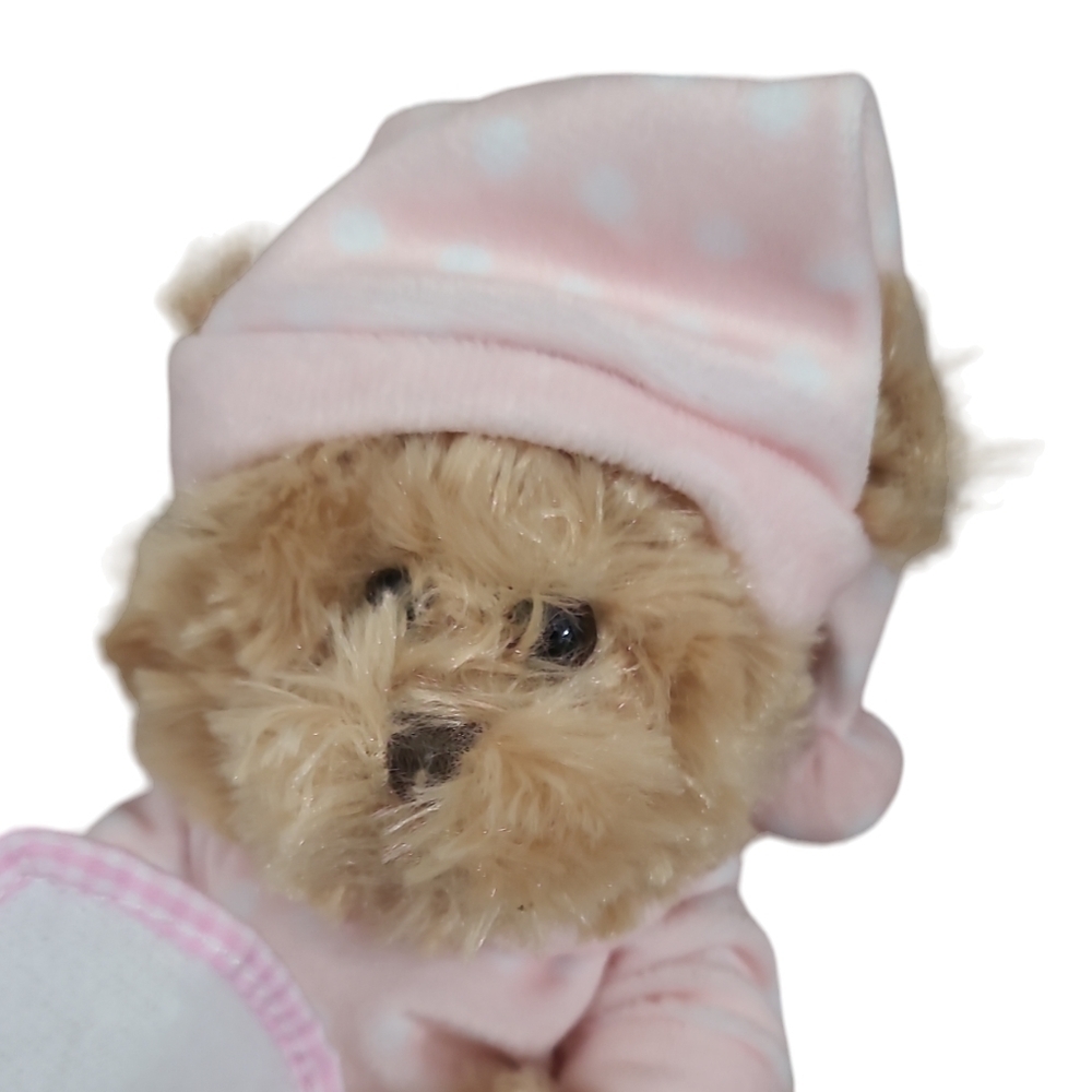 Pennington Baby Teddy Bear Pink Night Cap pj's 10" plush Small - Picture 4 of 4
